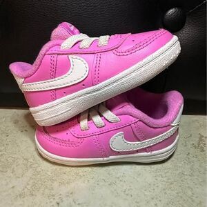 Nike Force 1 Playful Pink/White Baby Toddler Sneaker Shoes